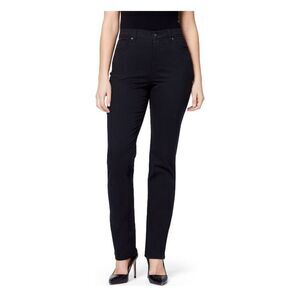 NWT Women’s Gloria Vanderbilt Black Jeans High Rise Straight Leg Size 12